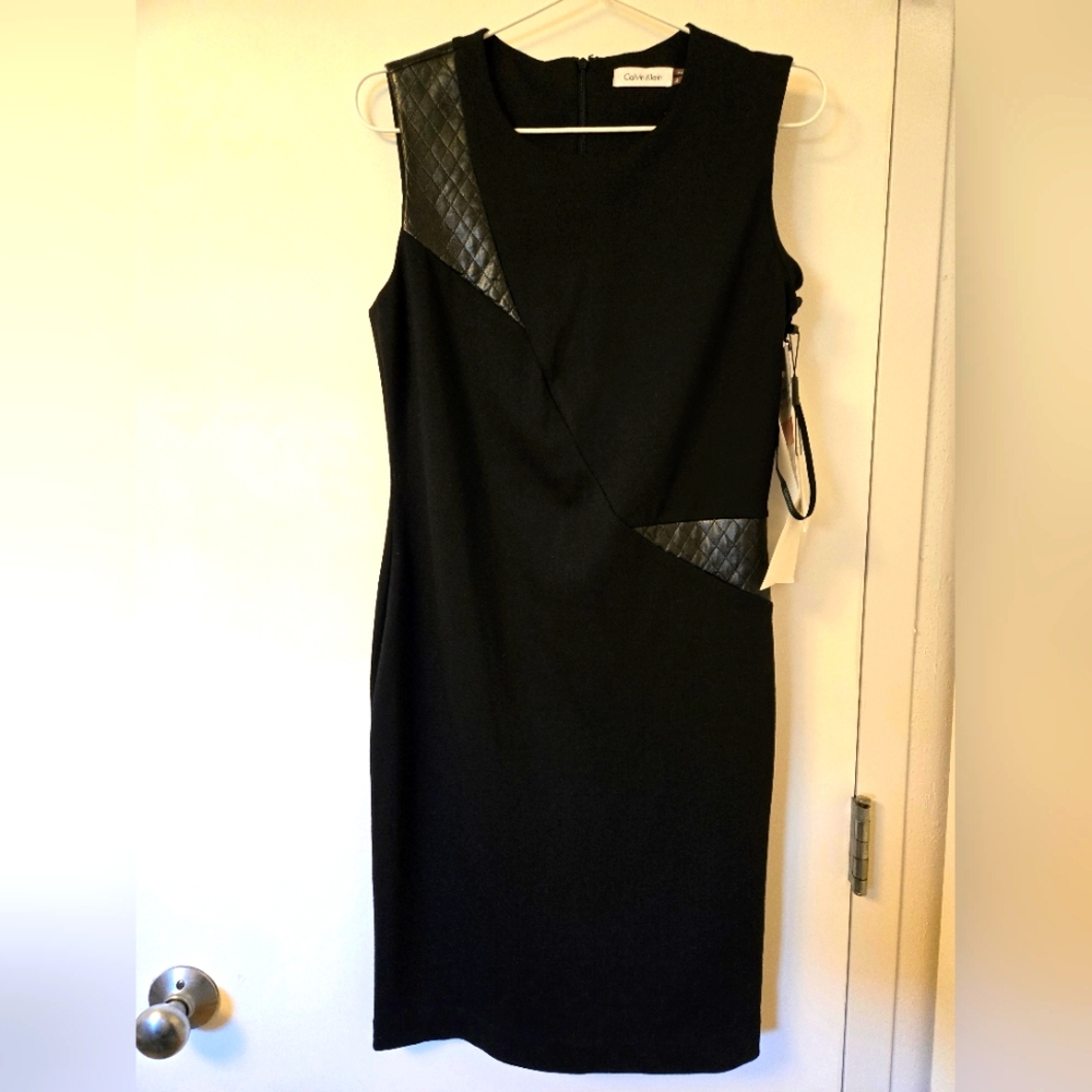 NWT Calvin Klein Black Sleeveless Dress